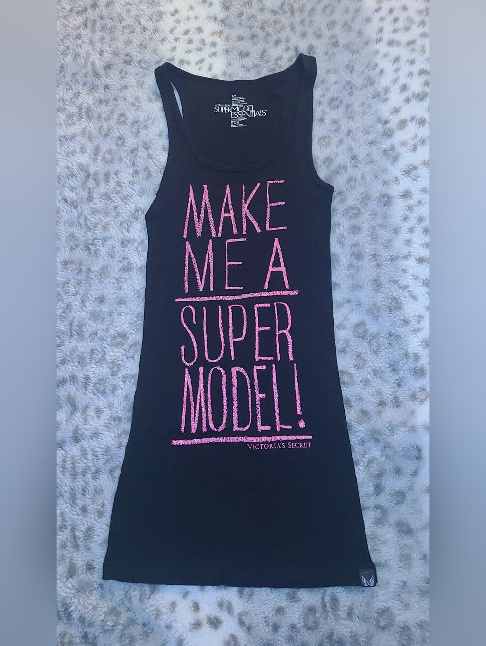 Victoria's Secret NWOT Small Supermodel Essentials Black Tank
